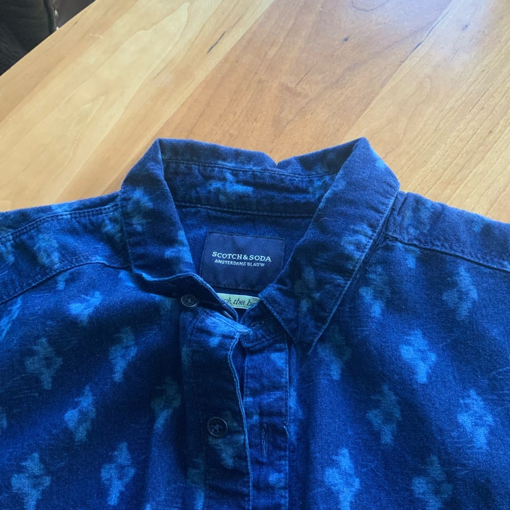 Scotch & Soda Blue Patterned Shirt